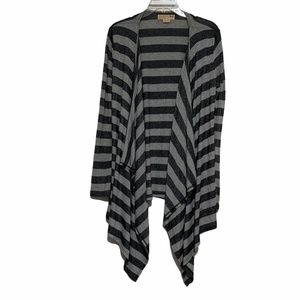 Michael Kors Striped Metallic Cardigan Sz Sm